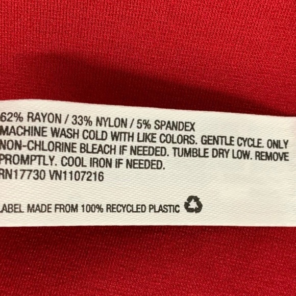 The NINES by HATCH LITTLE BLACK MATERNITY DRESS size XS X-small red - Picture 10 of 12